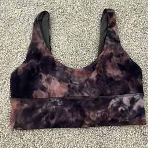 lululemon Diamond Dye Sports Bra - Black and Brown 6